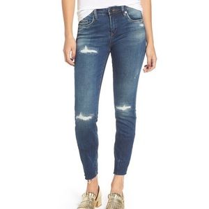 BlankNYC High Dive Ripped Skinny Jeans